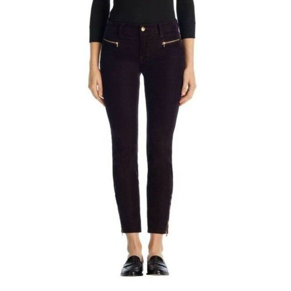J Brand Iselin Corduroy Skinny Blackberry Jeans New